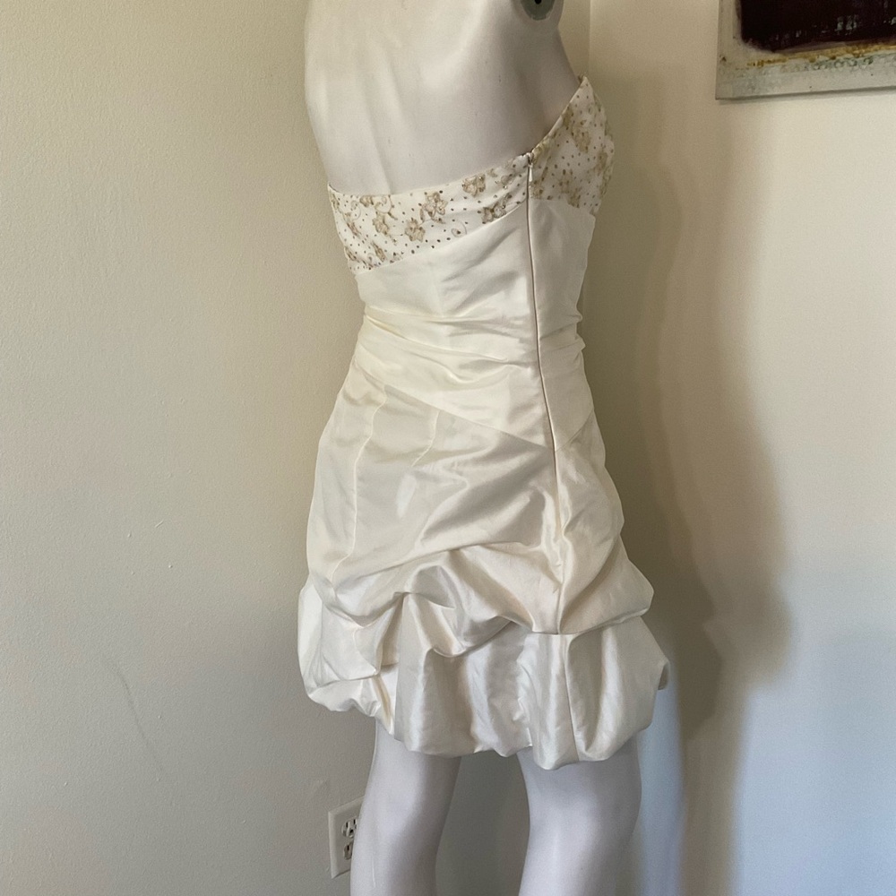 Vintage Jessica McClintock Gunne Sax Strapless Prom Dress 7 - Picture 5 of 8